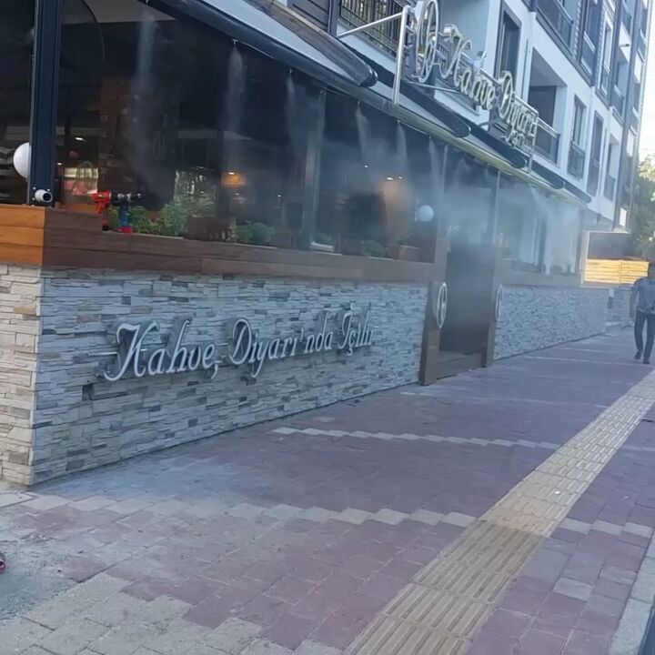 Cafe Serinletme Sistemleri, Açık Alan Setinletme Sistemleri, Buharlı Vantilatör